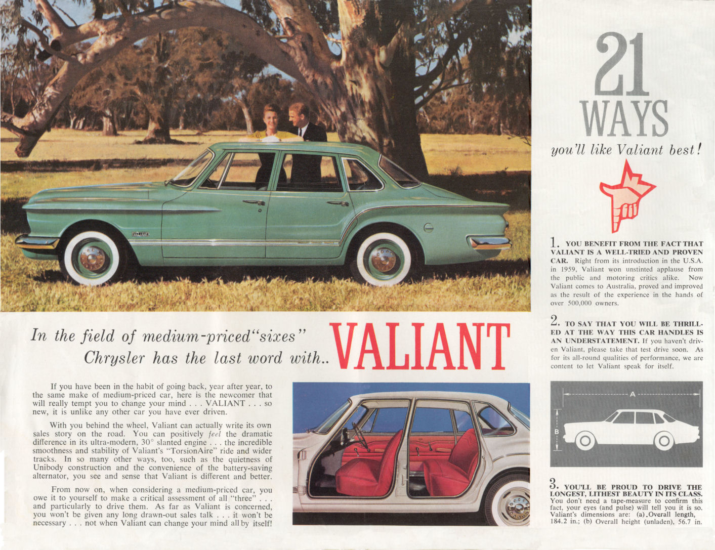 1962 Chrysler SV1 Valiant Brochure Page 3